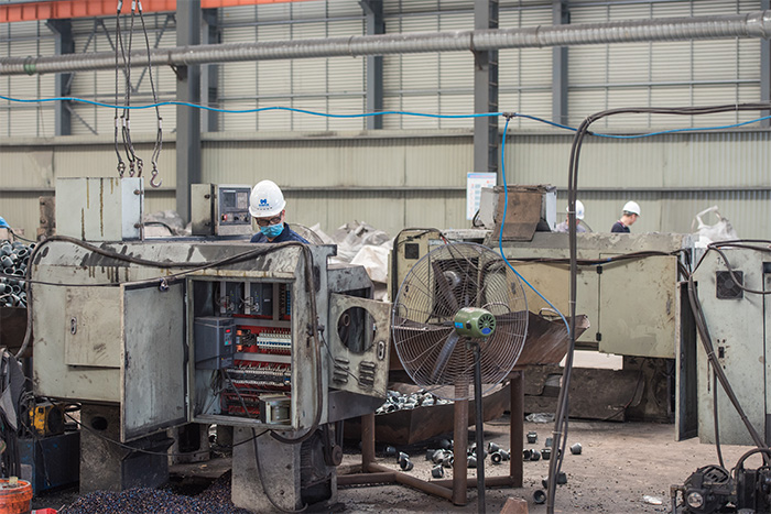 那曲网架配件-锥头加工车间